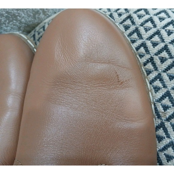 Charix Women's Camel Slip On Shoe EUR 39 US 8.5 Handcrafted Leather Flat - Picture 5 of 8